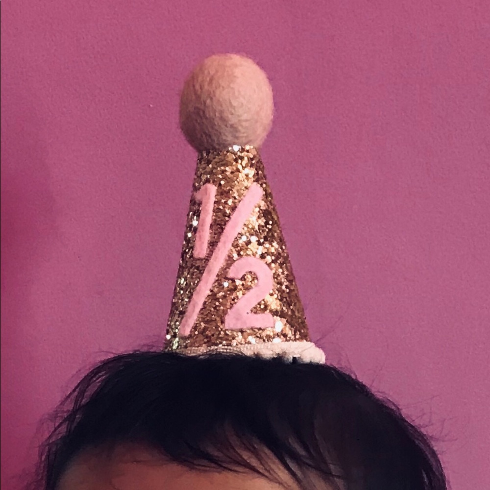 6 month party hat